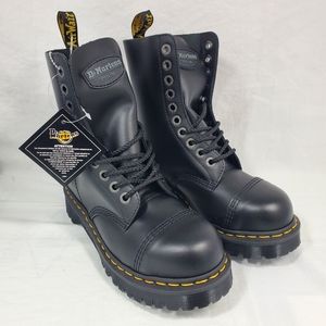 Dr. Martens 10966 Black 10 Eye Steel Toe Boots